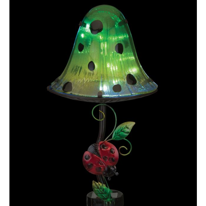 Dottie Mushroom Solar Stake - Green