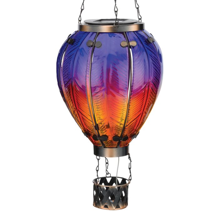 Hot Air Balloon Solar Lantern LG - Purple