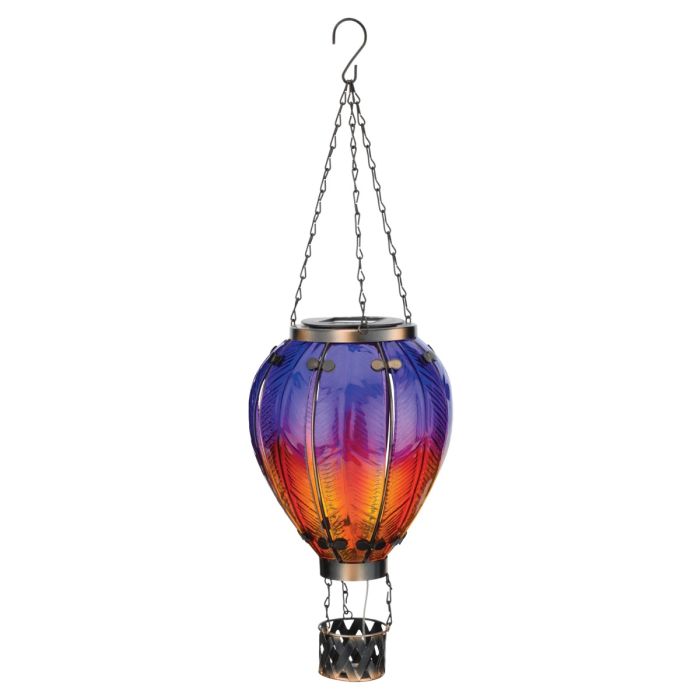 Hot Air Balloon Solar Lantern LG - Purple