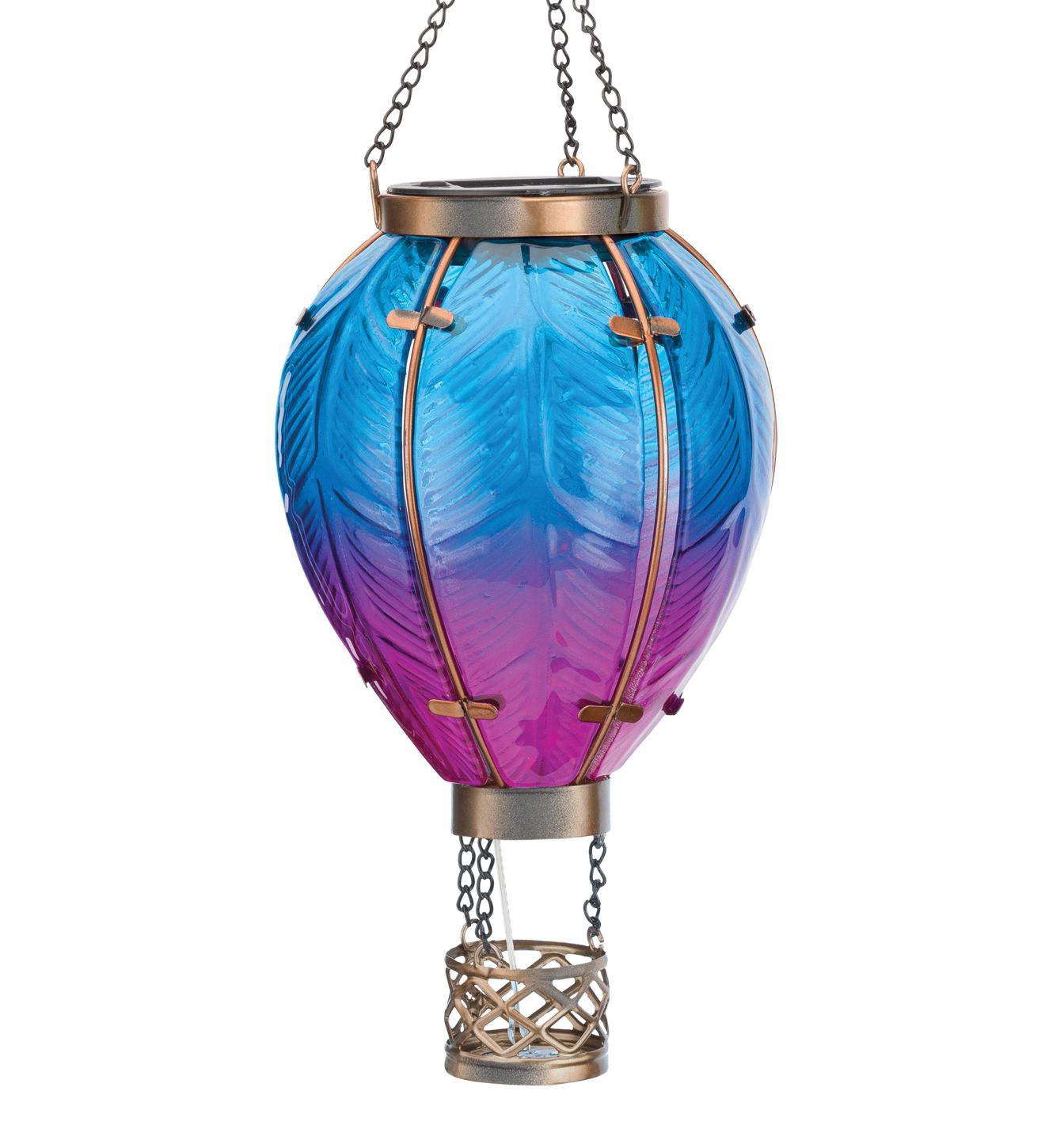 Hot Air Balloon Solar Lantern SM - Blue