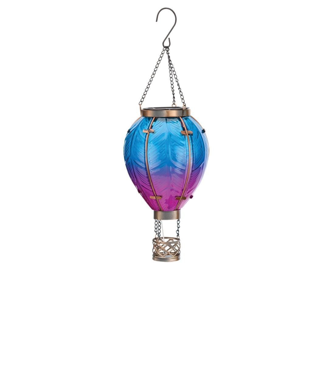 Hot Air Balloon Solar Lantern SM - Blue