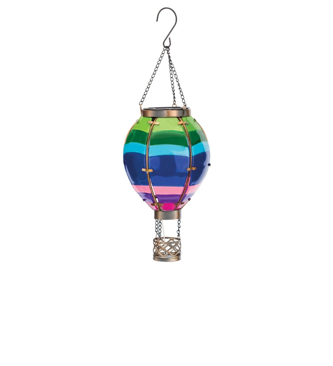 Hot Air Balloon Solar Lantern SM - Stripe