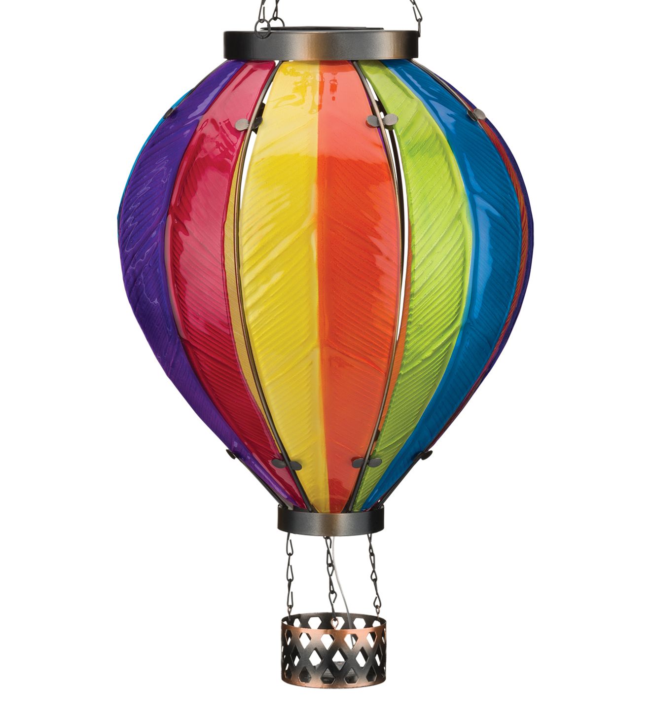 Hot Air Balloon Solar Lantern LG - Rainbow