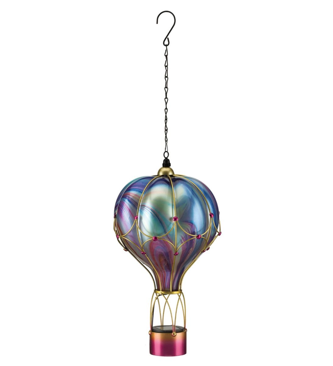 Swirl Balloon Solar Lantern LG - Purple