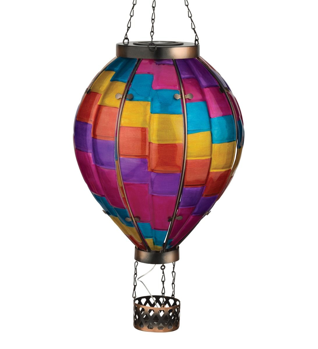 Hot Air Balloon Solar Lantern XLG - Stripe