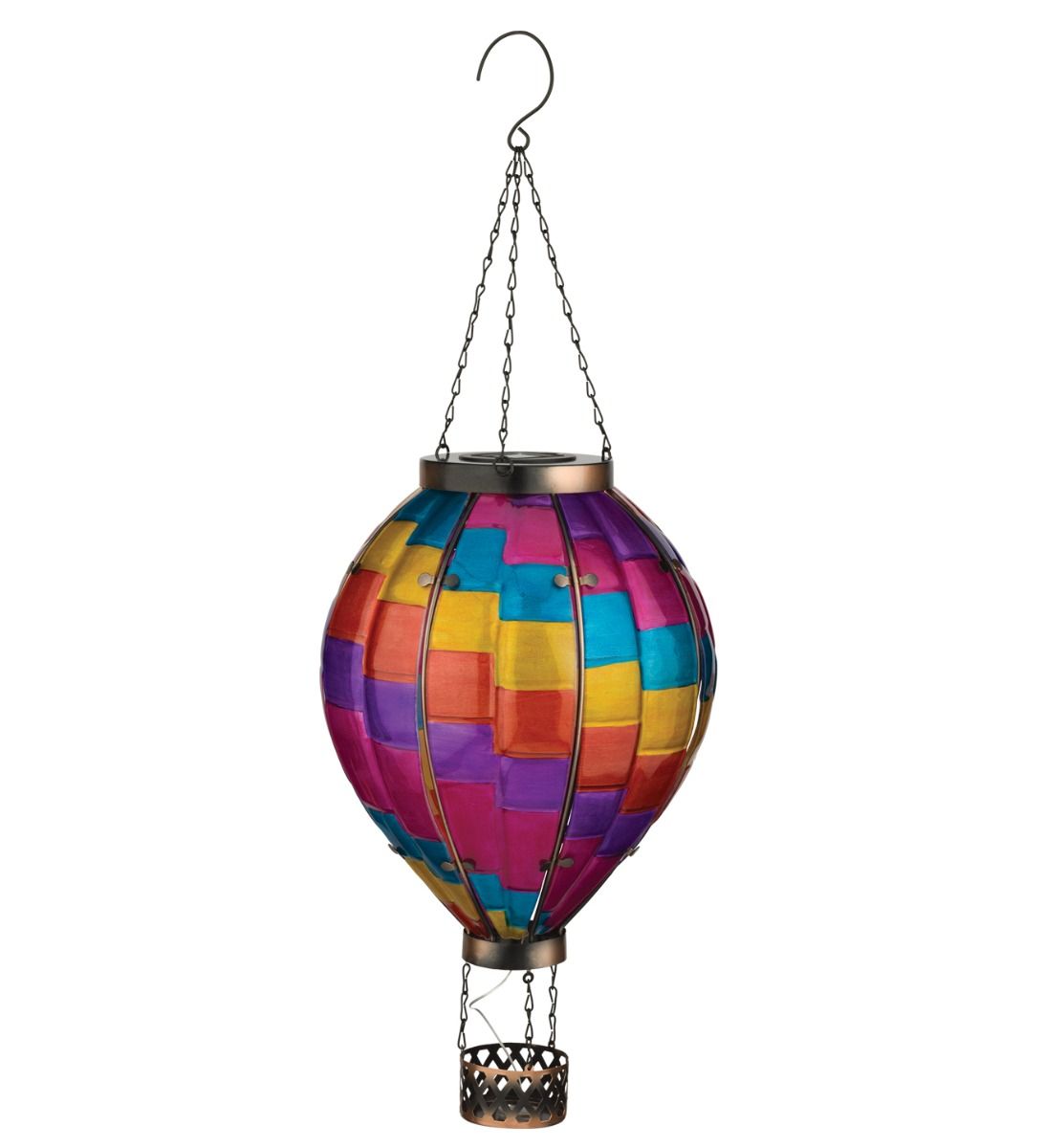 Hot Air Balloon Solar Lantern XLG - Stripe