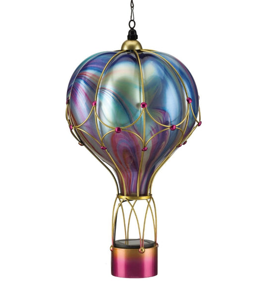 Swirl Balloon Solar Lantern LG - Purple